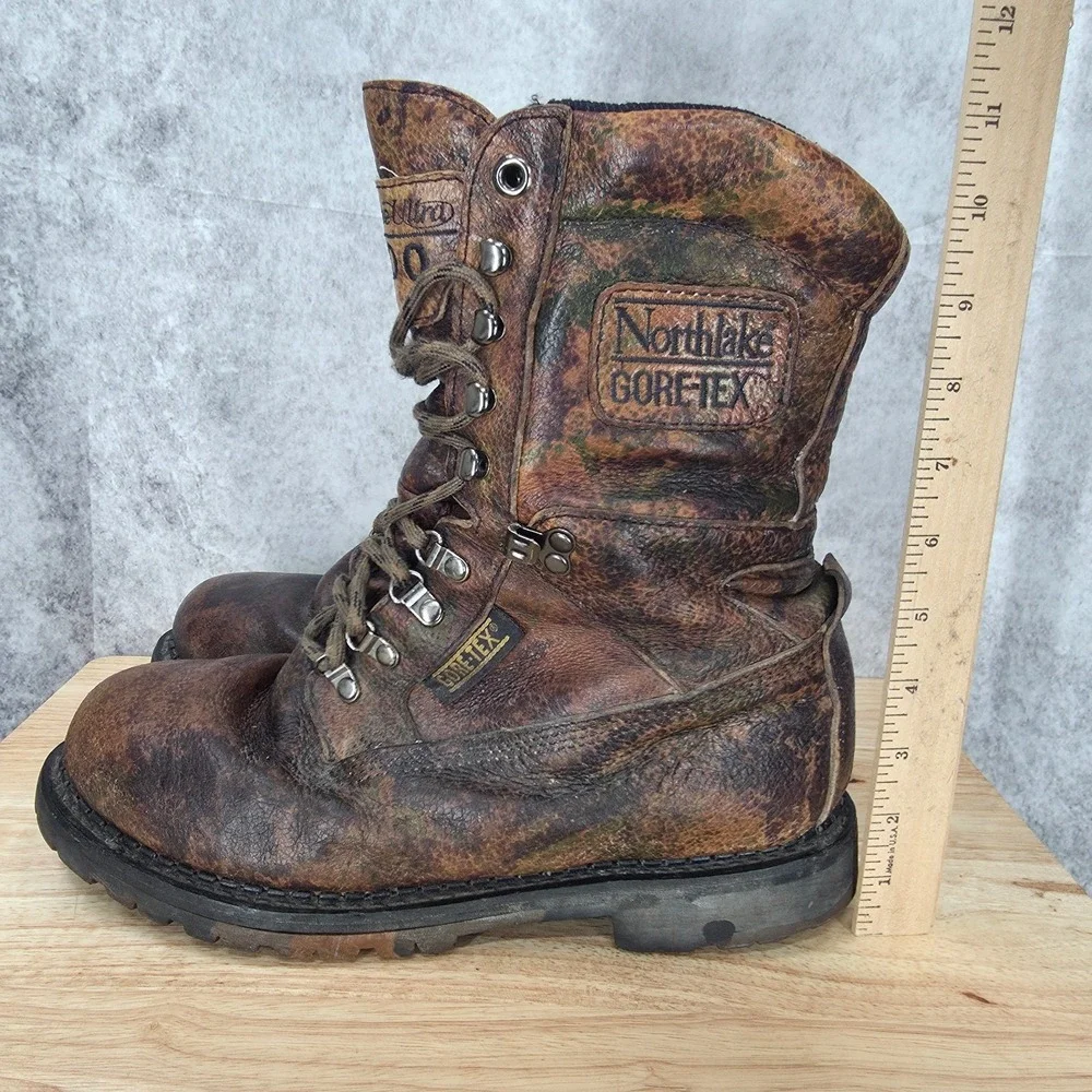 Northlake Boots Mens 10 Wide Brown Leather Hunting Goretex Thinsulate 1000